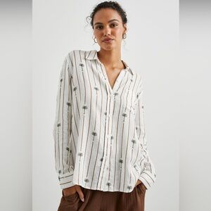 NWT Rails Charli shirt in stripe palms